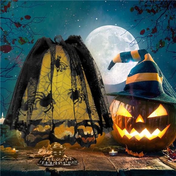 38pcs Halloween Decorations Banner Indoor Set Halloween Table Cover Creepy Cloth - Picture 6 of 7